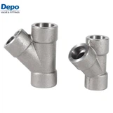 Té latéral fileté en acier inoxydable à 45 degrés avec branche en Y- (latéral) Té de classe 3000
