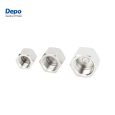 Adaptateur de bouchon à tête hexagonale en acier inoxydable 304, filetage NPT 1/2 ", raccords de tuyaux hexagonaux polis forgés