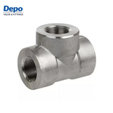 Raccord de tuyau forgé à filetage femelle, 3 voies, en acier inoxydable, haute pression, 3000lb, Type T-, NPT