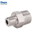 Acier inoxydable de mamelons mâles droits polissant les garnitures de tuyau forgées